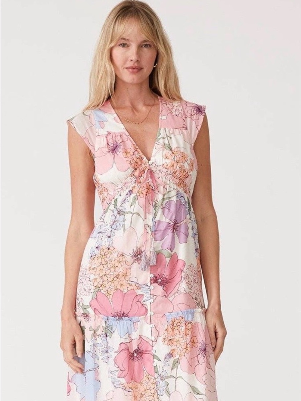 LoveStitch Andie Floral Maxi Dress